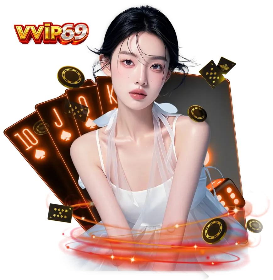 ภาพโปรโมท VVIP69 คาสิโนออนไลน์ เว็บตรง รวมเกมสล็อต บาคาร่า และเกมคาสิโนออนไลน์ยอดนิยม ดีไซน์ธีมคาสิโนโทนสีส้มทอง พร้อมไพ่และชิปคาสิโน เหมาะสำหรับใช้ประกอบบทความเกี่ยวกับคาสิโนออนไลน์และสล็อตเว็บตรง vvip69